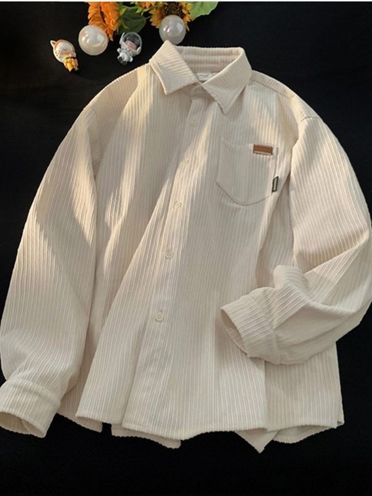 灯芯绒衬衫男装